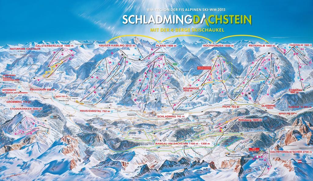 Haus Alpina Ski In & Ski Out Schladming Esterno foto